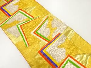 アンティーク　色紙模様織り出し子供帯（着用可）